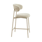 Gally - Lot De 2 Tabourets - Tissu Beige