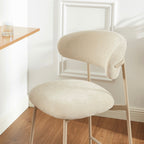 Gally - Lot De 2 Tabourets - Tissu Beige