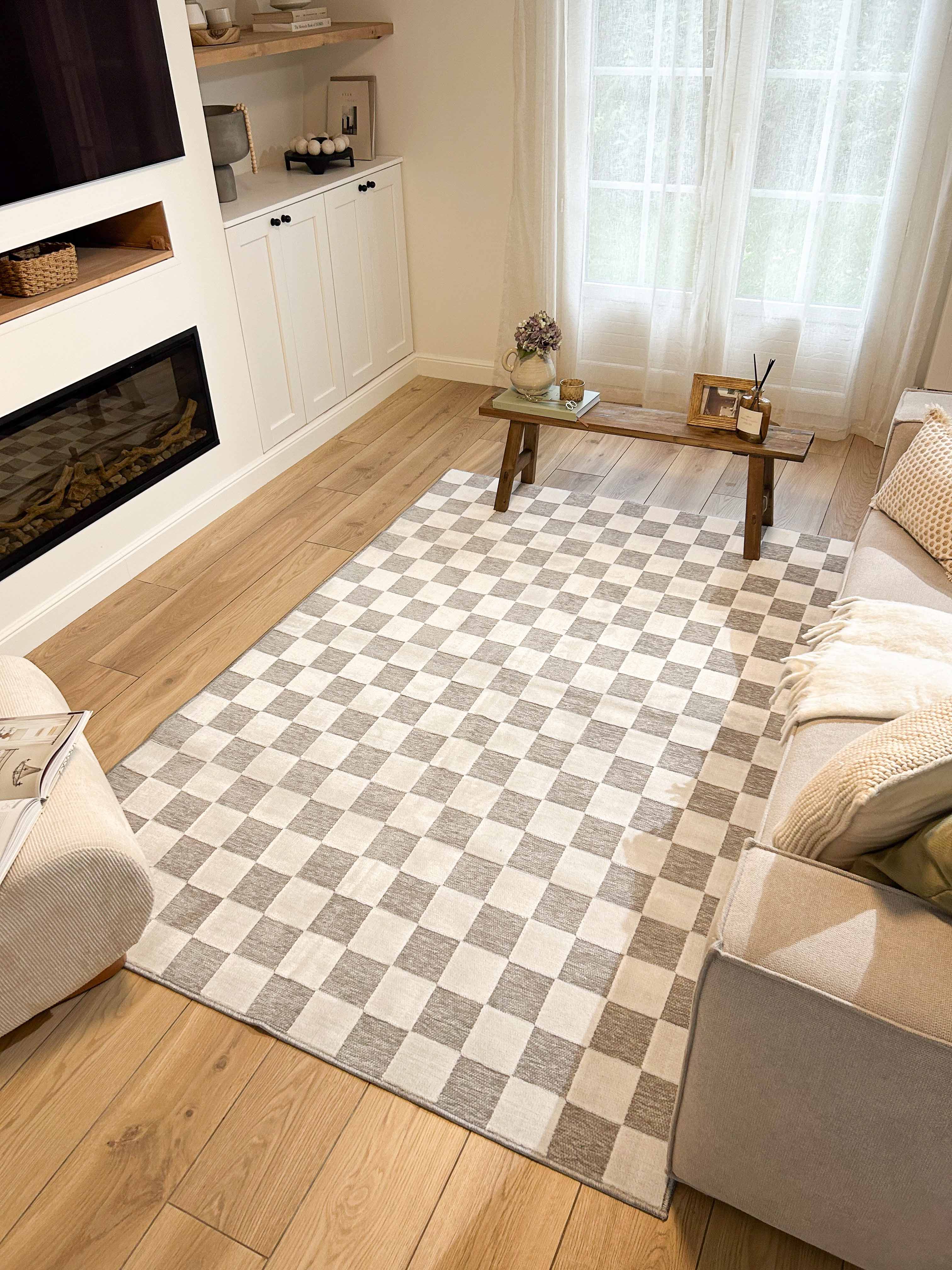 Garden - Tapis D'Intérieur - Polypropylène - Gris