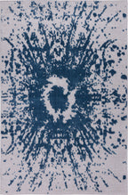 Tapis Garden 1303 - Motif Abstrait - Bleu - Intérieur