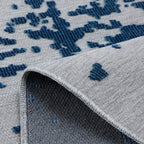 Tapis Garden 1303 - Motif Abstrait - Bleu - Intérieur
