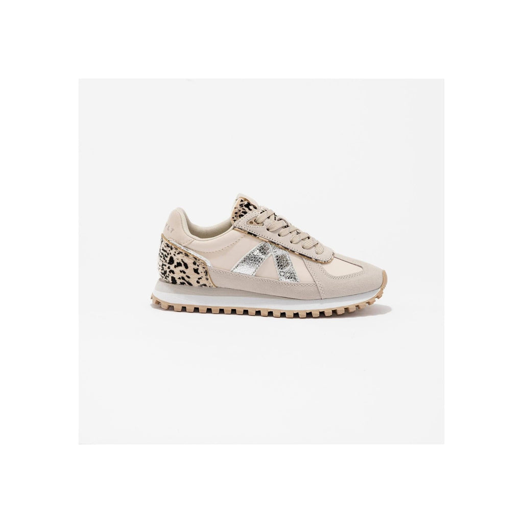 Sneakers Gate Grey-Tan-Silver-Pony Hair