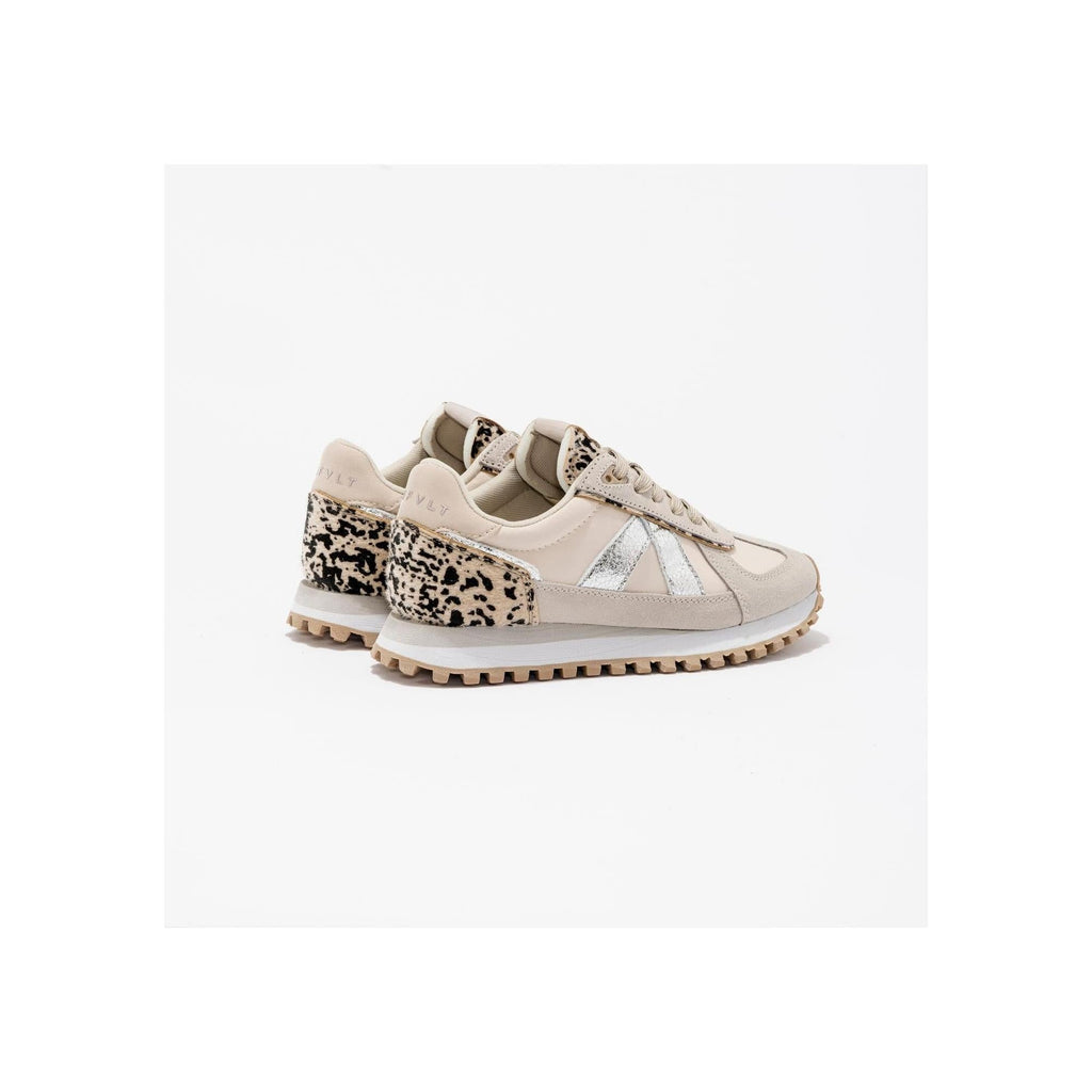 Sneakers Gate Grey-Tan-Silver-Pony Hair