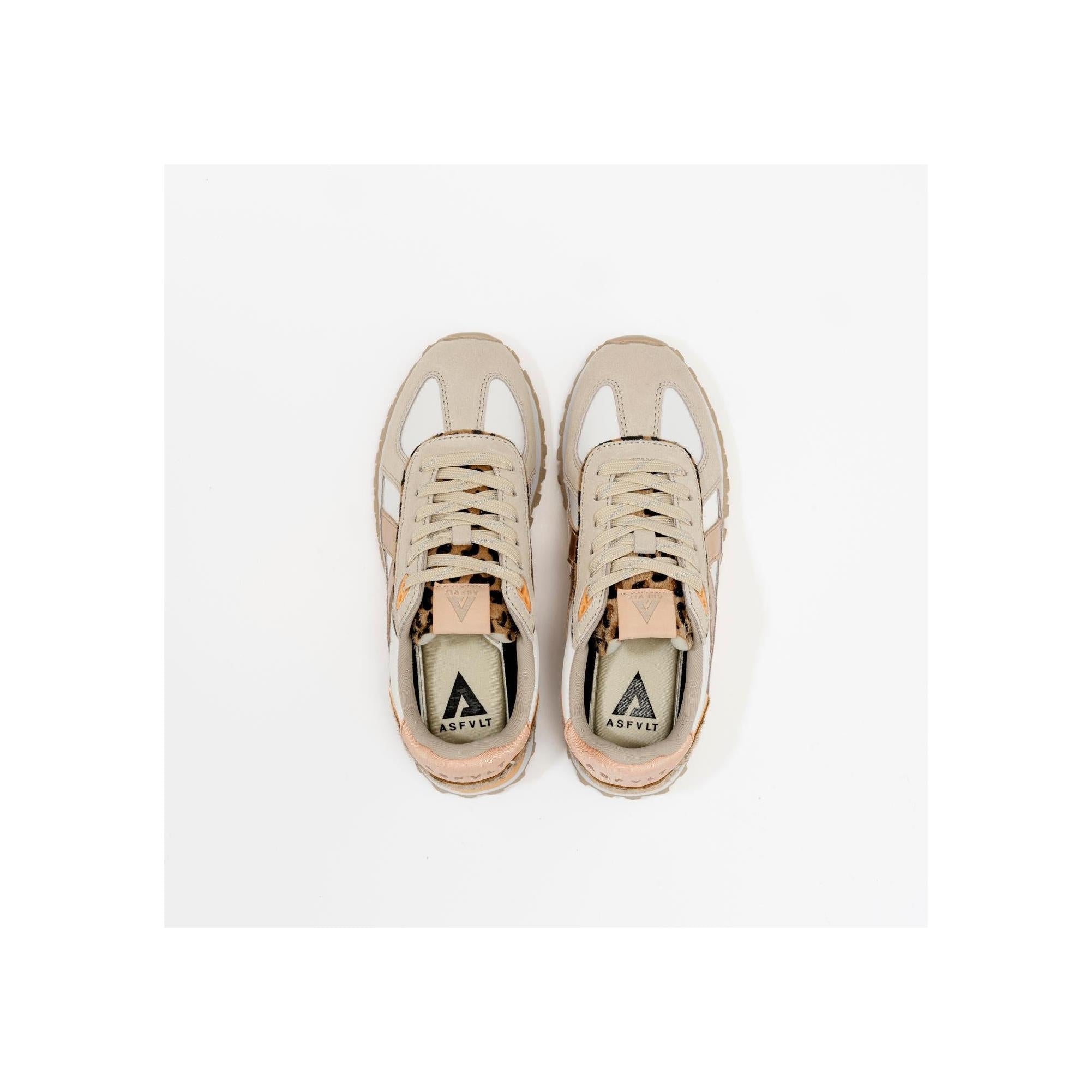 Sneakers Gate Beige-Peach-Leopard