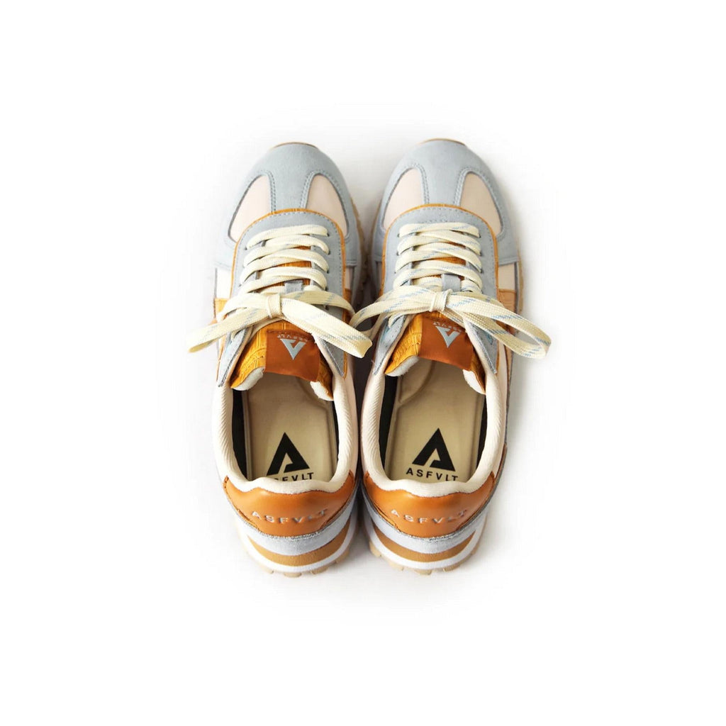 Sneakers Gate - Blue/Beige/Cognac Croc