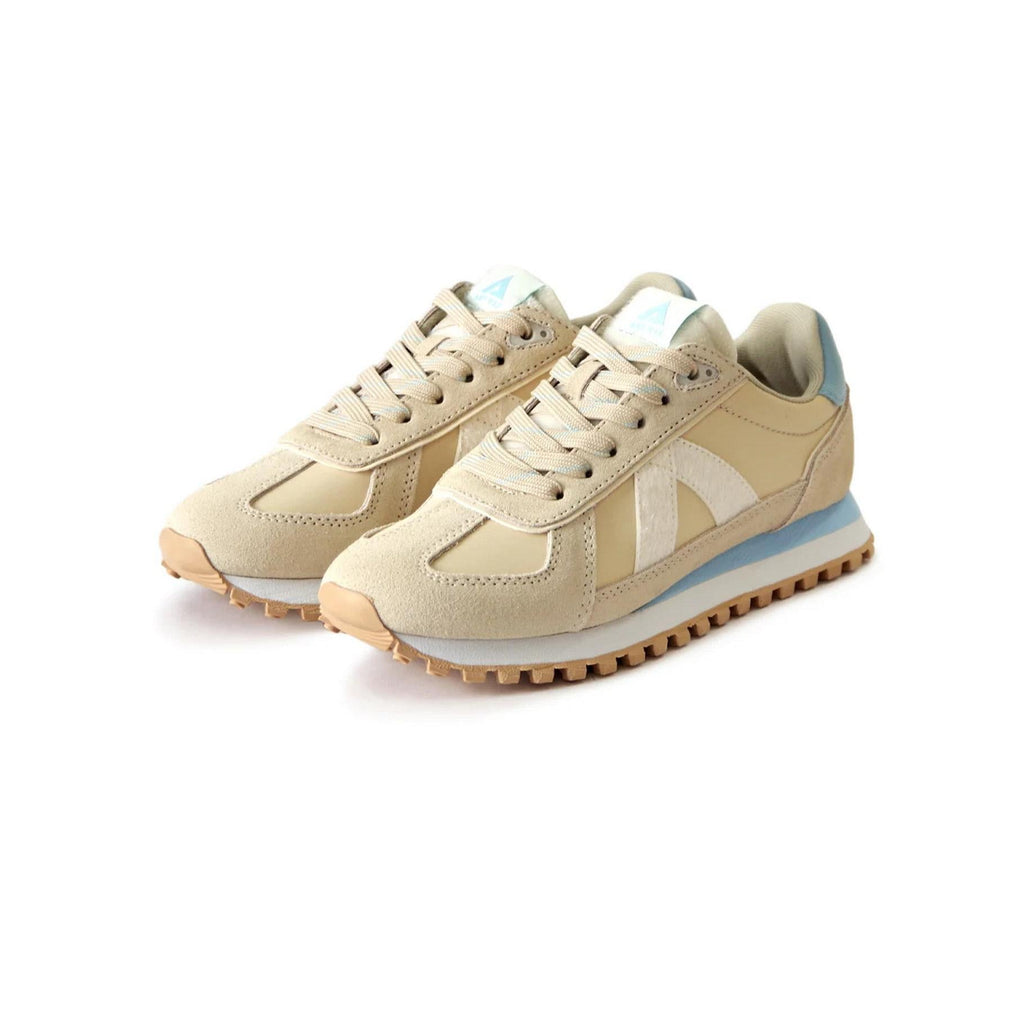 Sneakers Gate - Off White/Beige Pony Hair/Blue