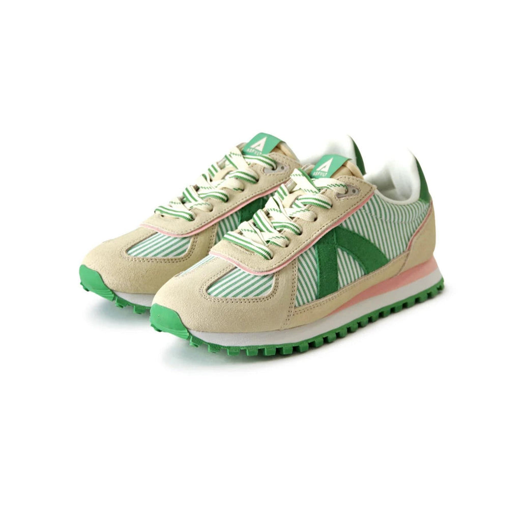 Sneakers Gate - White / Green Stripe