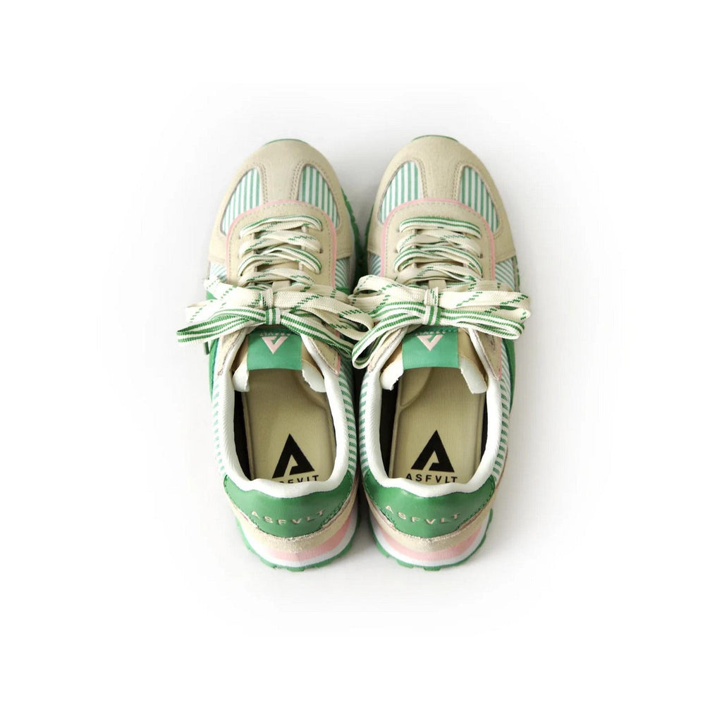 Sneakers Gate - White / Green Stripe