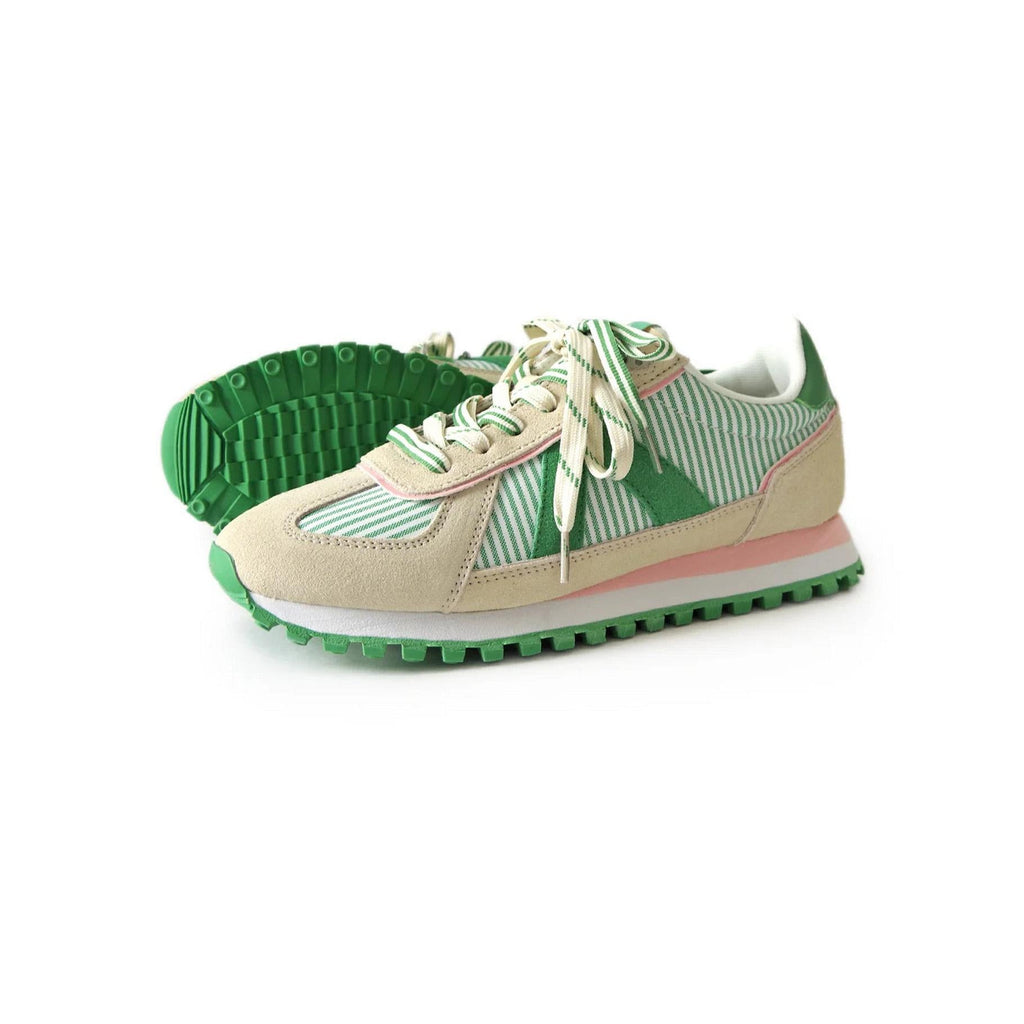 Sneakers Gate - White / Green Stripe