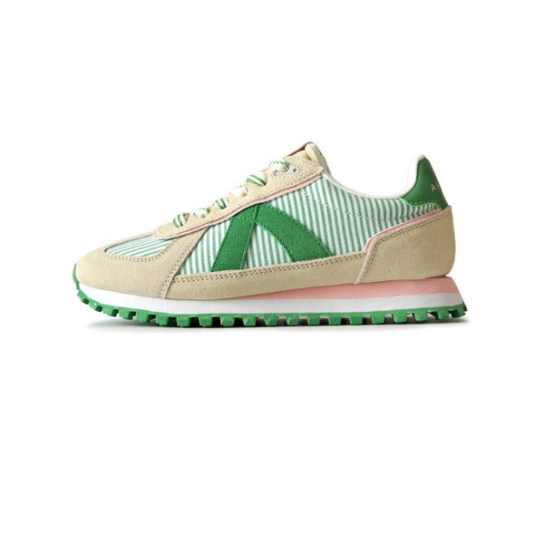 Sneakers Gate - White / Green Stripe