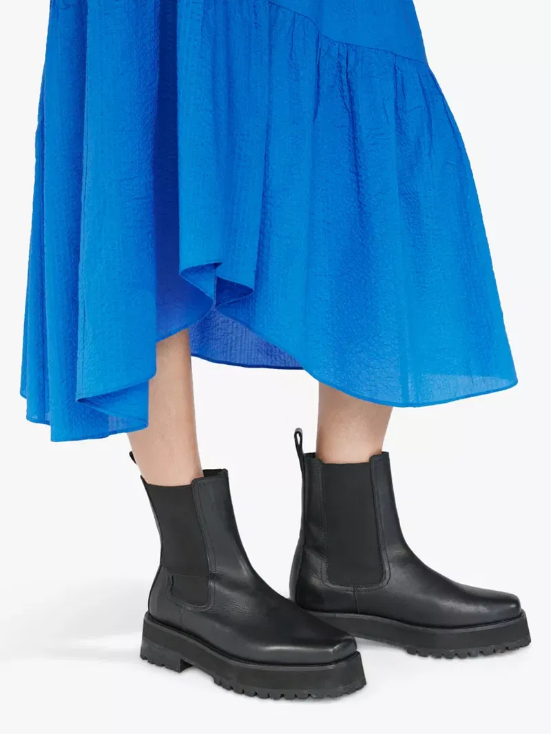 Jupe Gathered Seam - Cornflower Blue