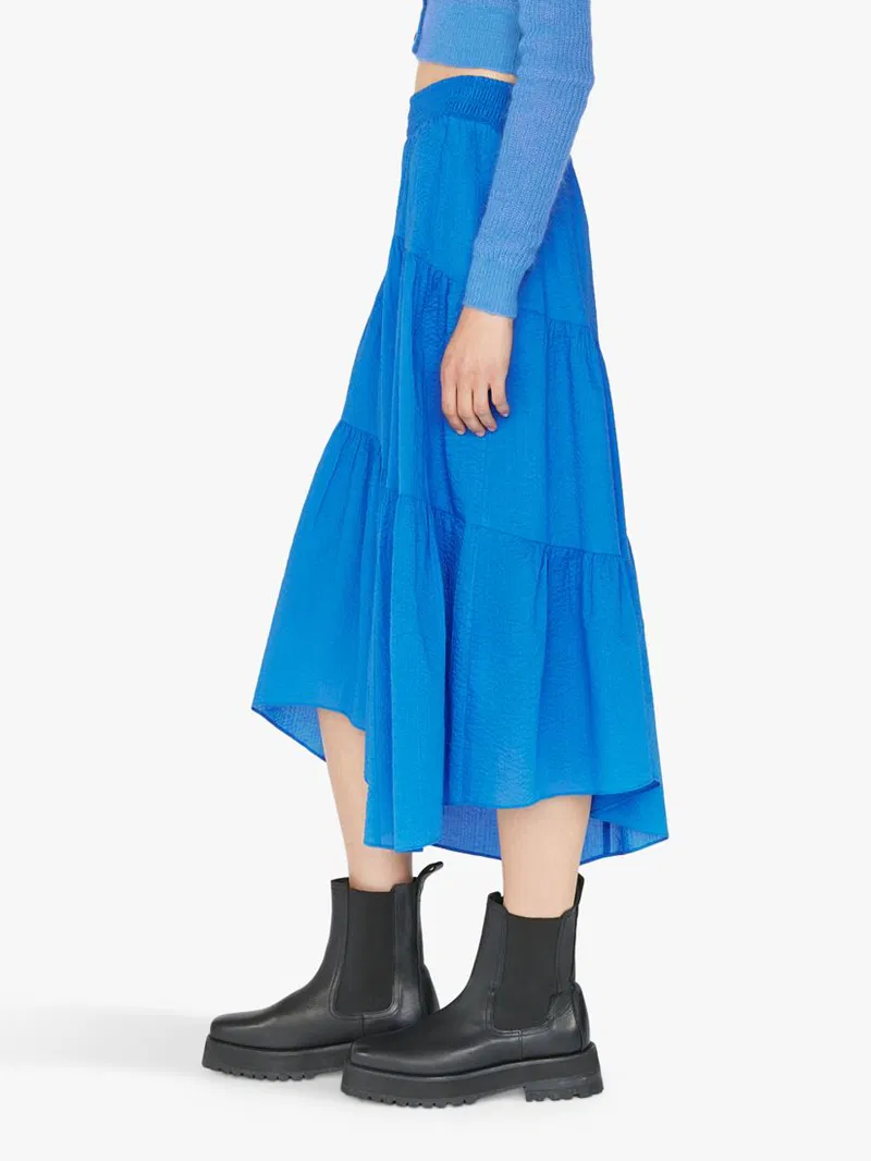 Jupe Gathered Seam - Cornflower Blue