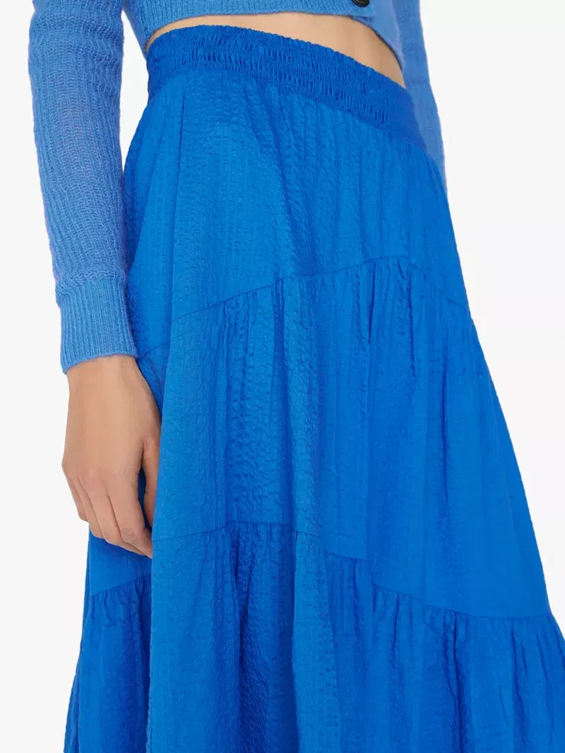 Jupe Gathered Seam - Cornflower Blue