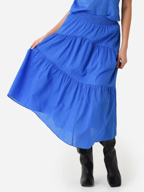 Jupe Gathered Seam - Cornflower Blue