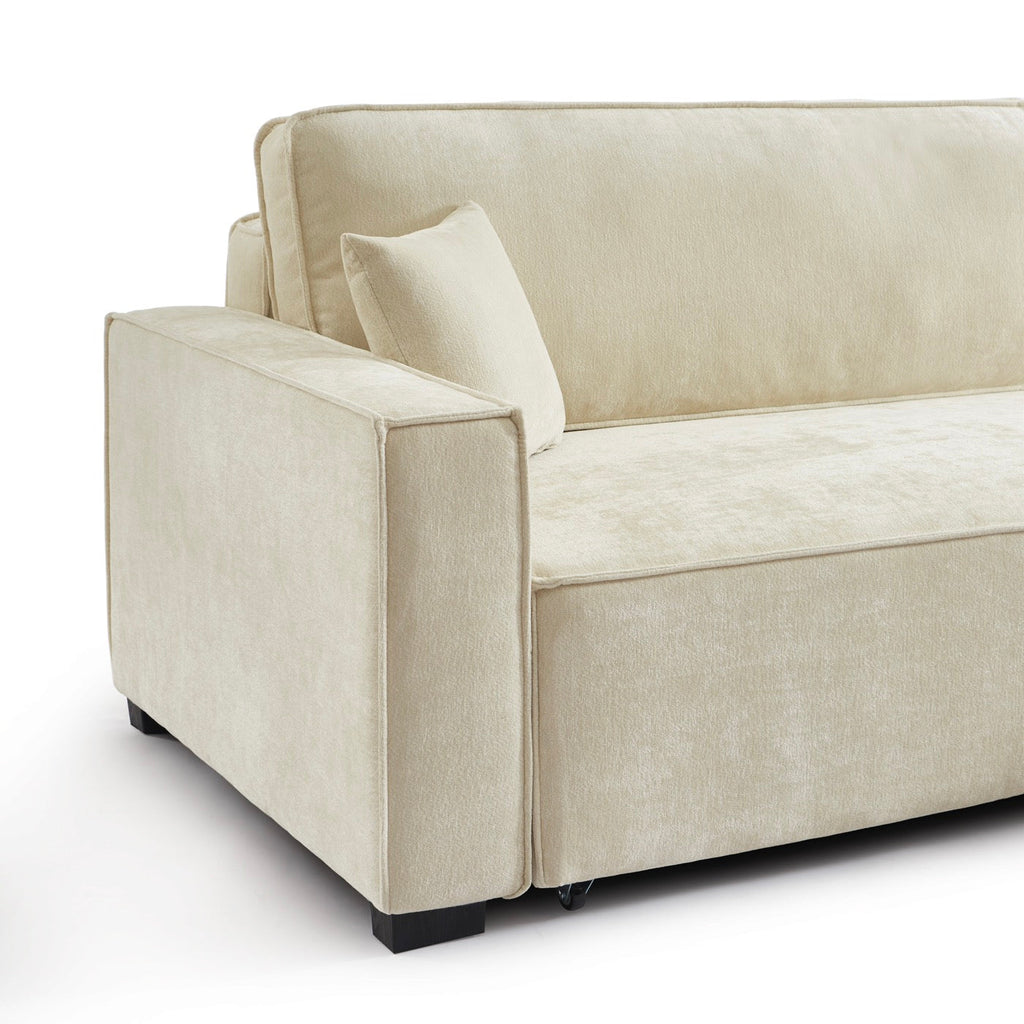 Gavi - Canapé D'Angle 4 Places - Tissu Beige