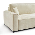Gavi - Canapé D'Angle 4 Places - Tissu Beige