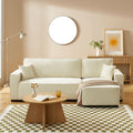 Gavi - Canapé D'Angle 4 Places - Tissu Beige