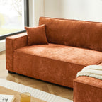 Gavi - Canapé D'Angle 4 Places - Tissu Terracotta