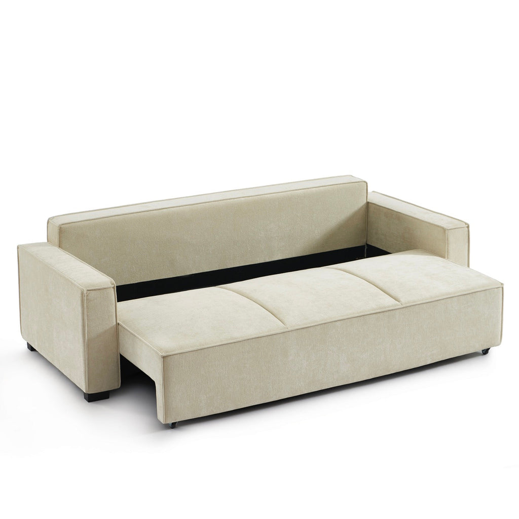 Gavi - Canapé Droit 3 Places - Tissu Beige