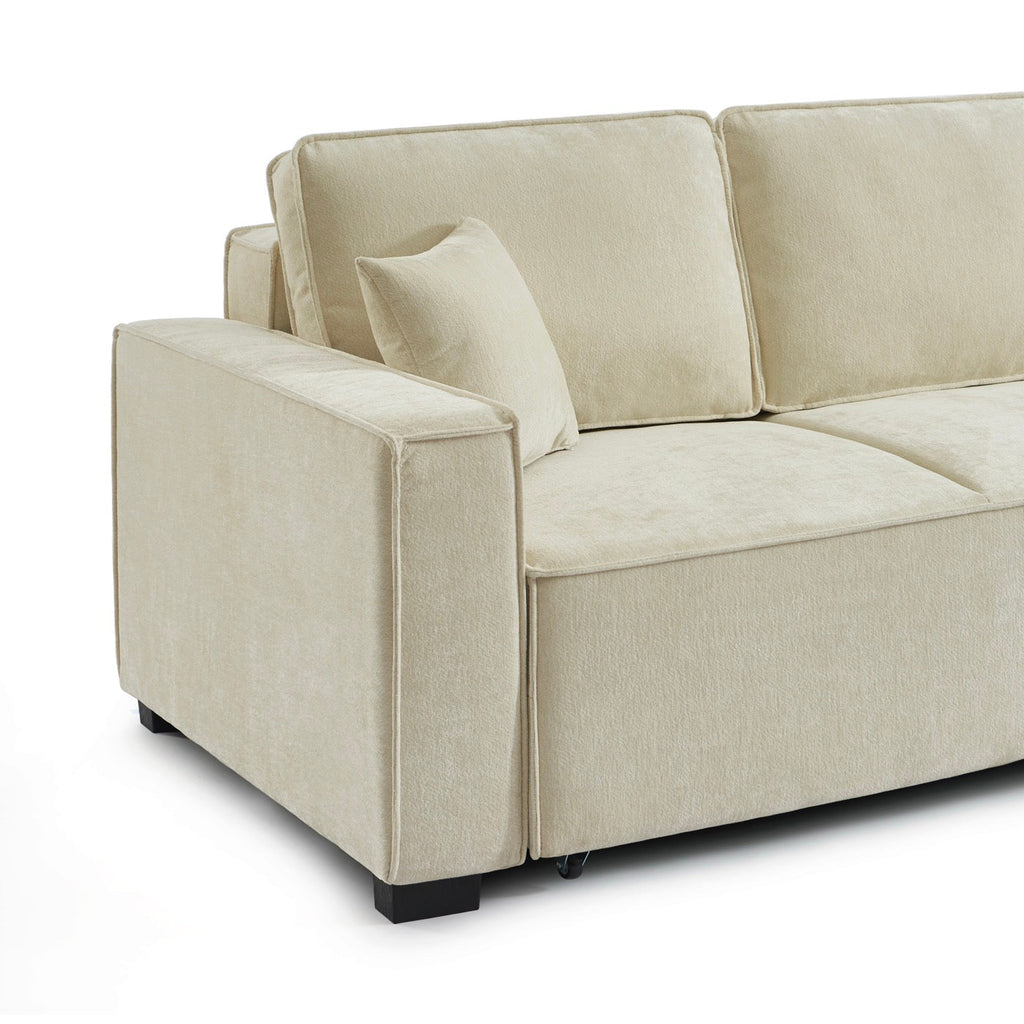 Gavi - Canapé Droit 3 Places - Tissu Beige