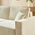 Gavi - Canapé Droit 3 Places - Tissu Beige