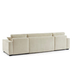 Gavi - Canapé Panoramique 6 Places - Tissu Beige
