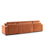 Gavi - Canapé Panoramique 6 Places - Tissu Terracotta