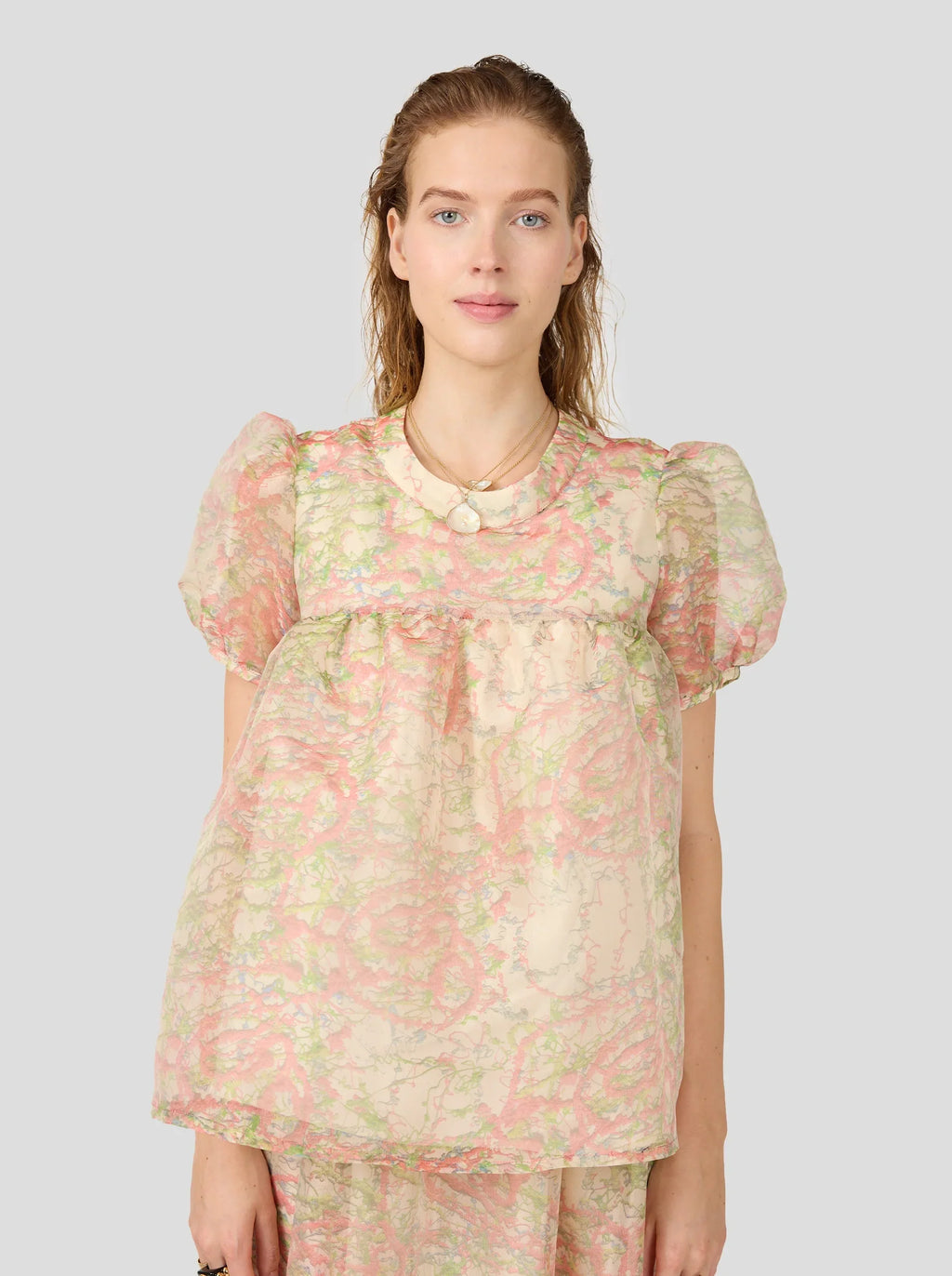 Blouse Gaya Blouse In Spray Print
