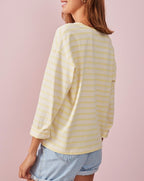 Sweat Shirt Ginto - Jer Ecru Et Citronnade