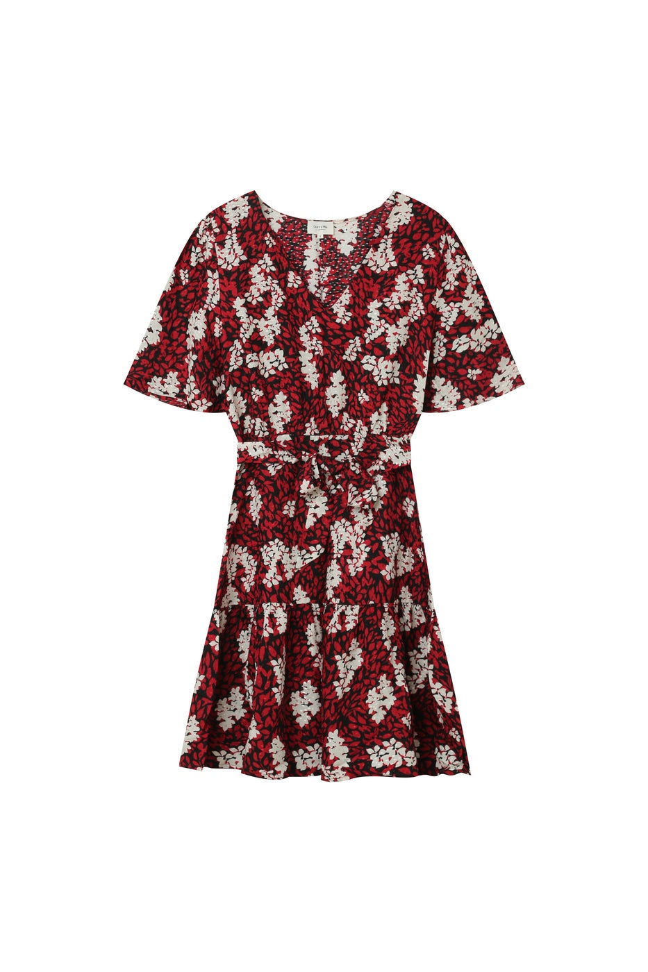 Robe Courte Giulia Burgundy