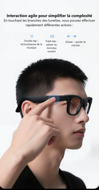 Lunettes Connectées Ai Avec Caméra 8Mp & Audio Bluetooth