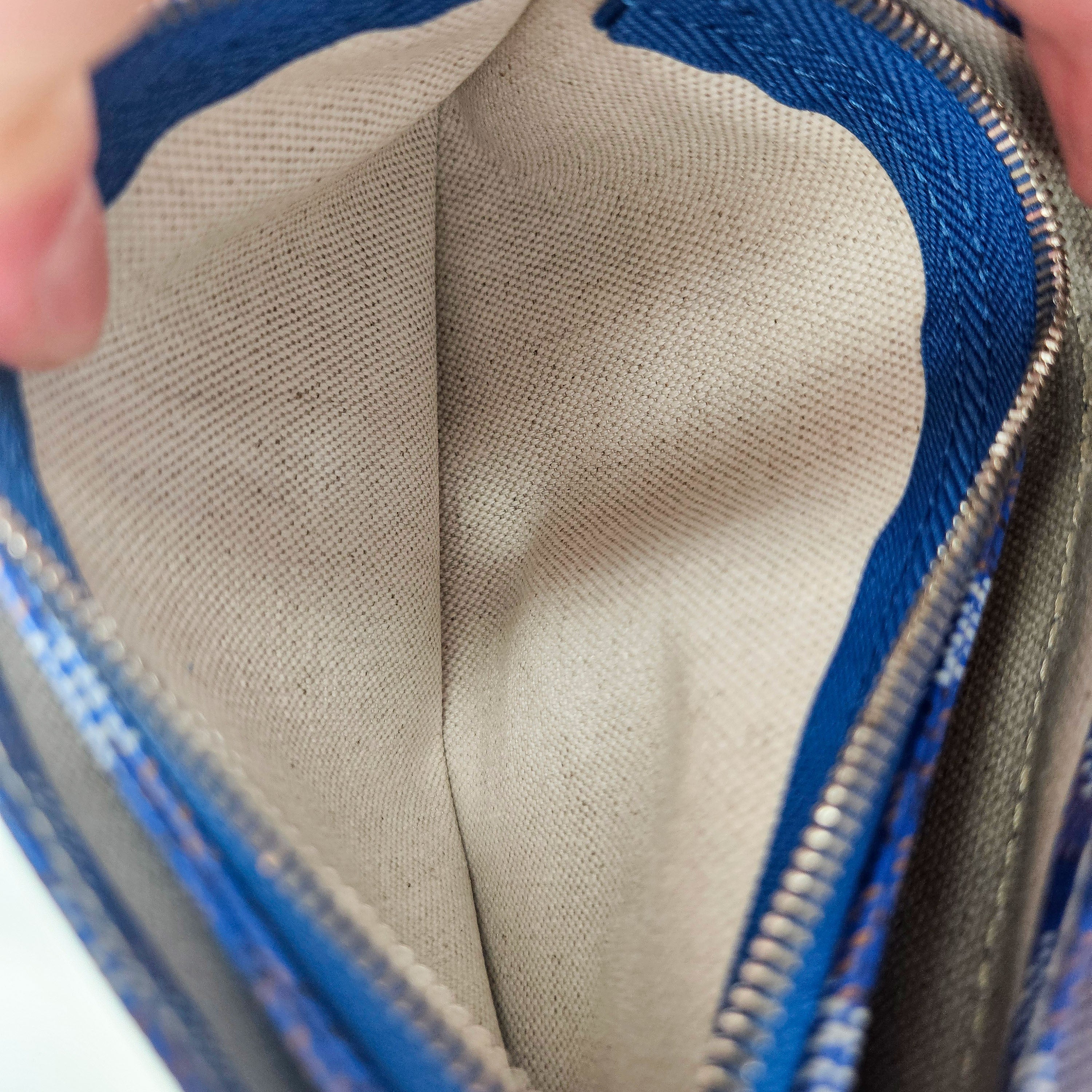Goyard Plumet Pocket Wallet Goyardine Bleu Roi