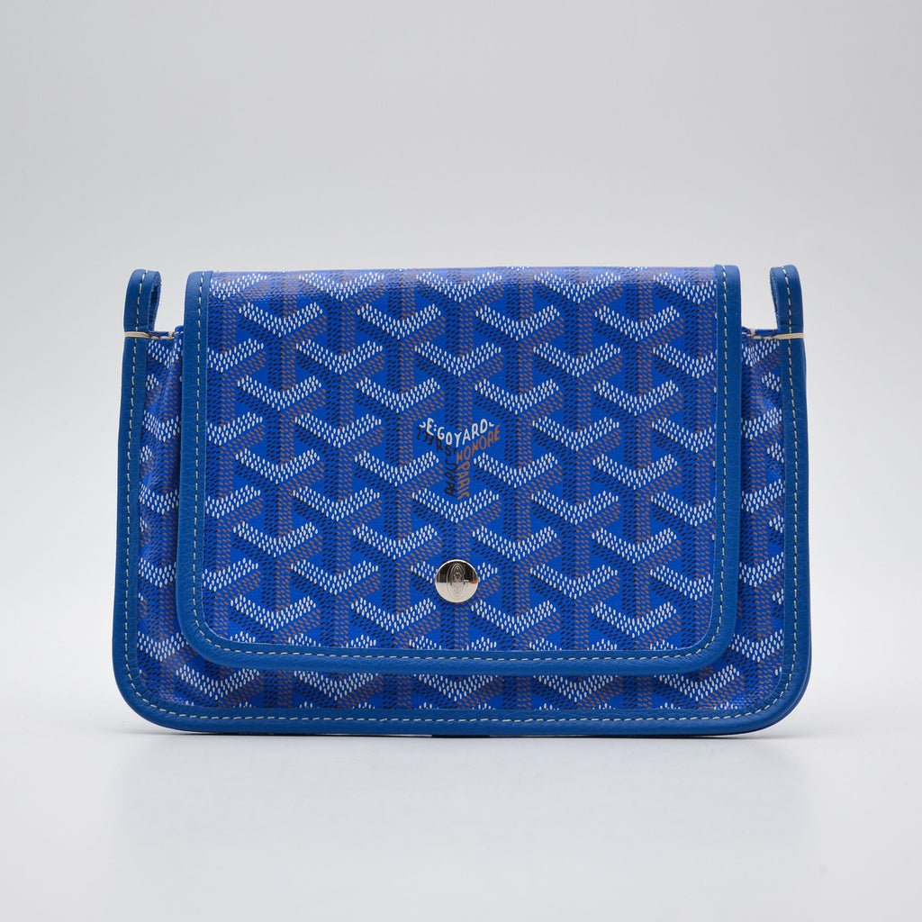 Goyard Plumet Pocket Wallet Goyardine Bleu Roi
