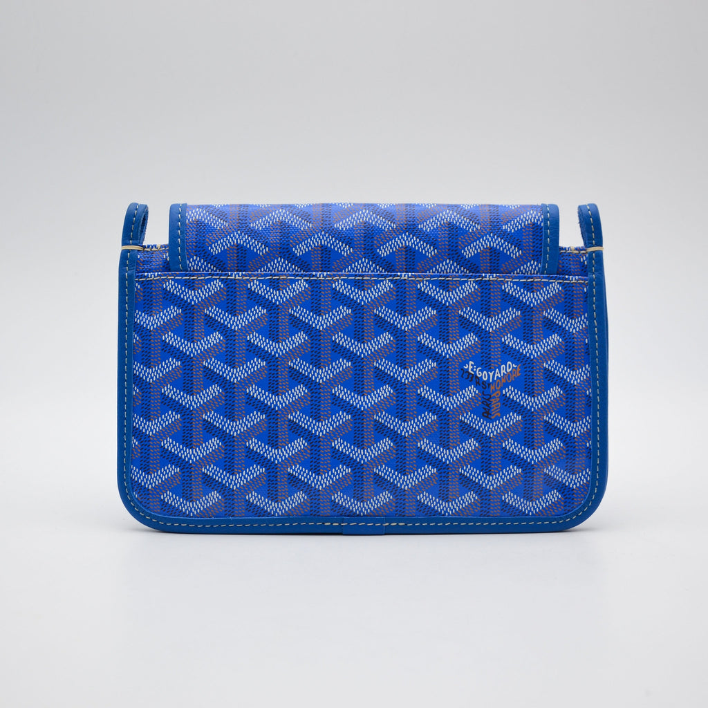 Goyard Plumet Pocket Wallet Goyardine Bleu Roi