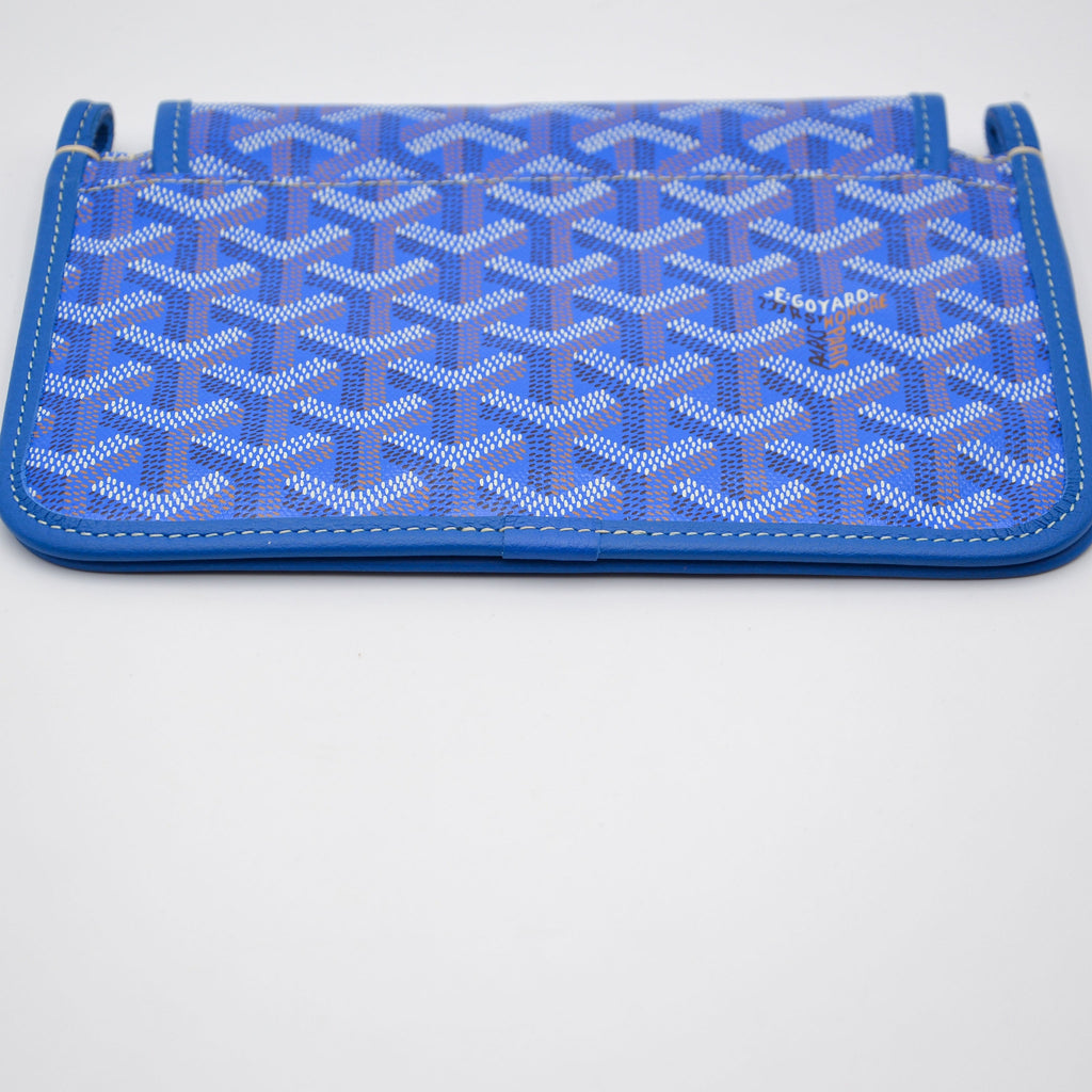 Goyard Plumet Pocket Wallet Goyardine Bleu Roi