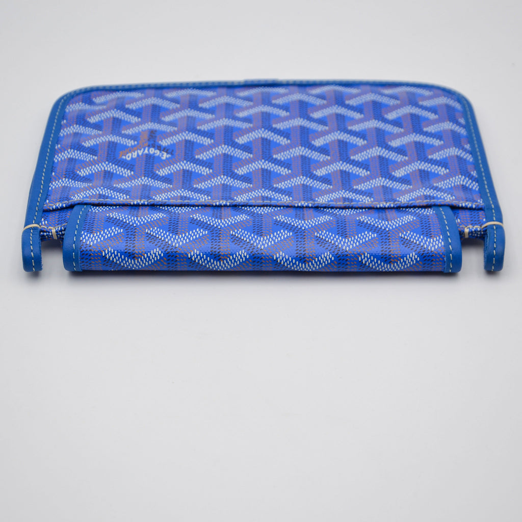 Goyard Plumet Pocket Wallet Goyardine Bleu Roi