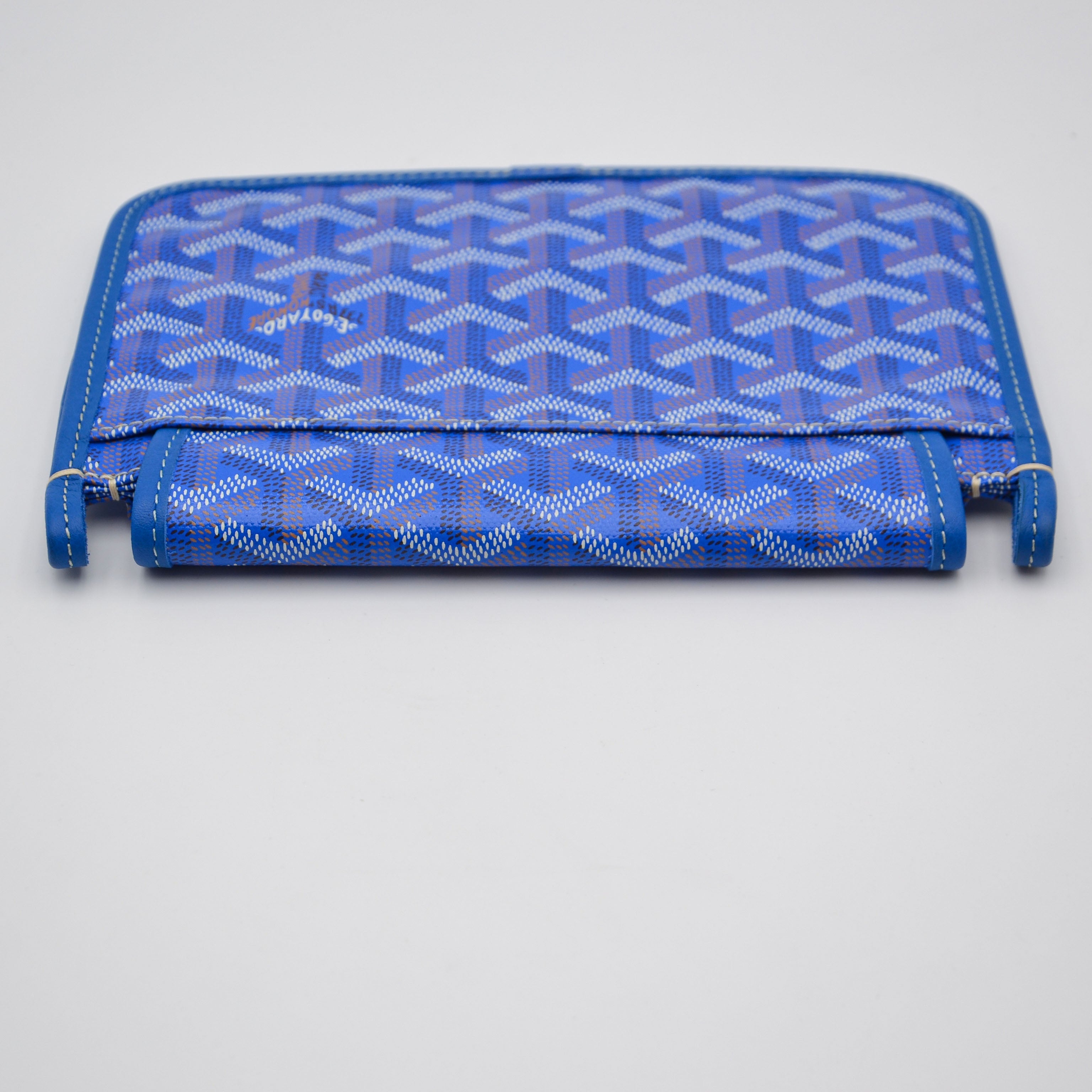 Goyard Plumet Pocket Wallet Goyardine Bleu Roi