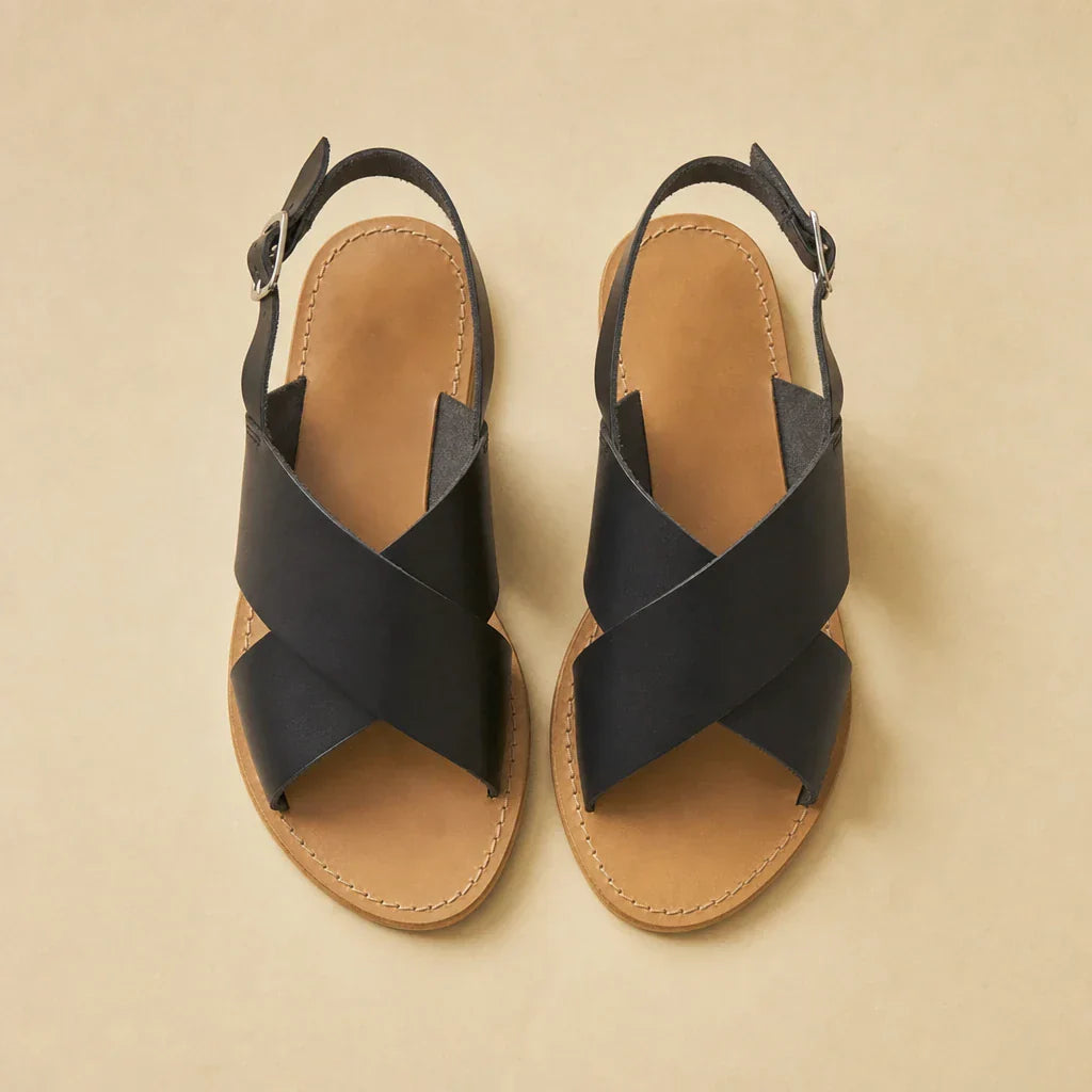 Sandales Acoyte - Black Croco