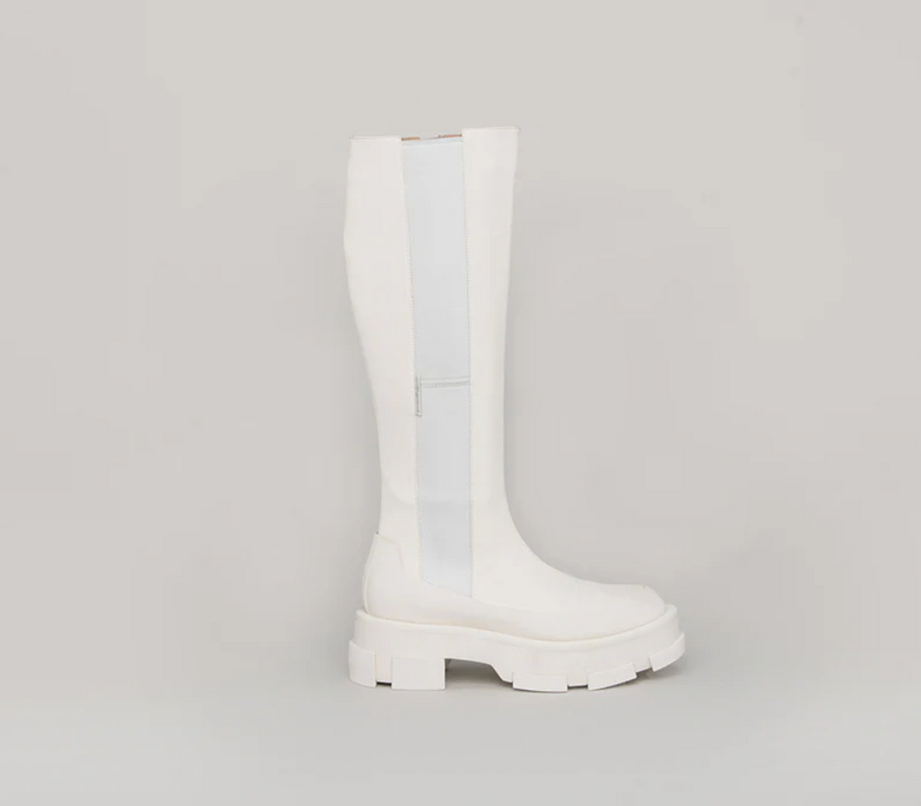 Bottines Gao Platform Knee - White