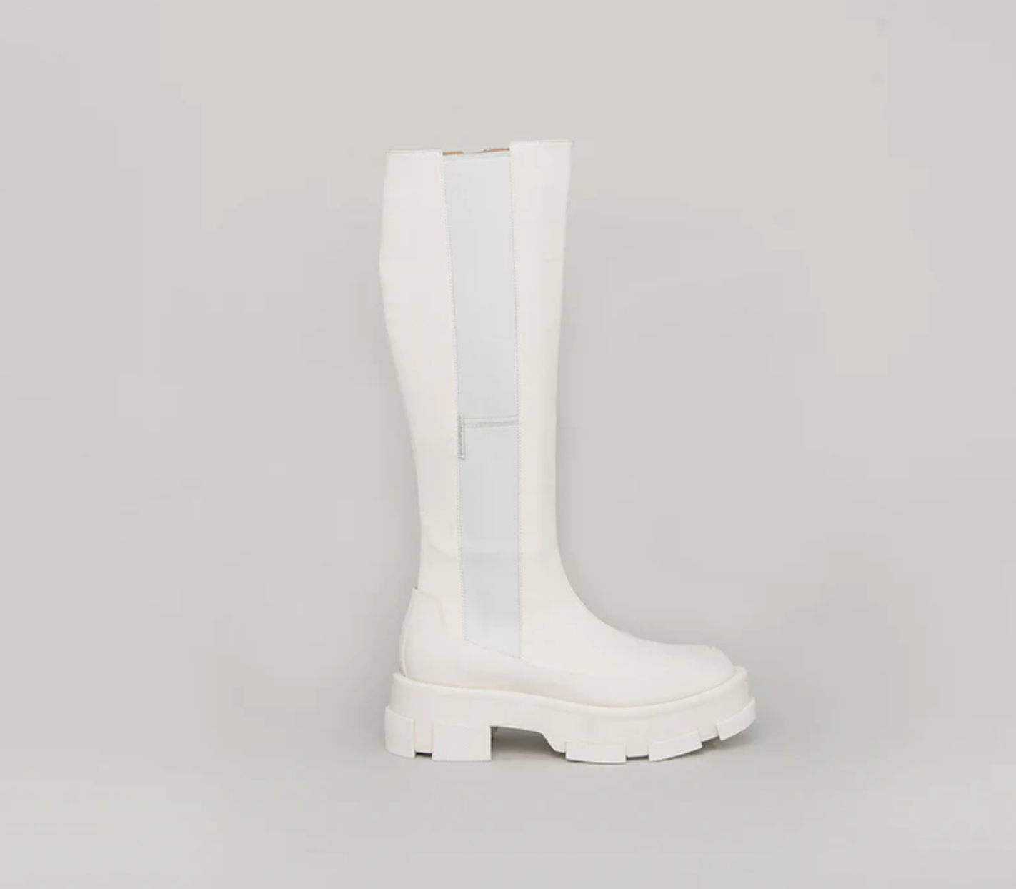 Bottines Gao Platform Knee - White