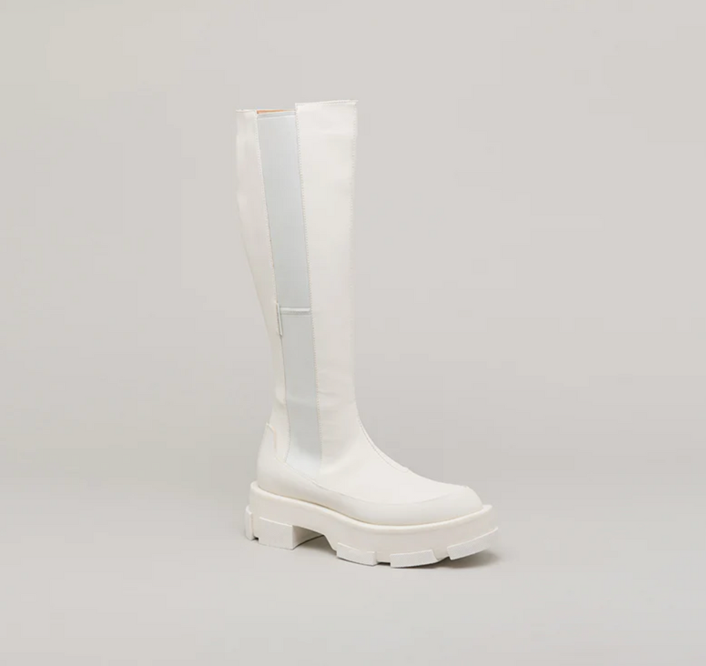 Bottines Gao Platform Knee - White