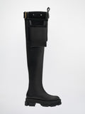 Bottines Both X Dion Lee Gao Platform Thigh High W/ Toolbelt - Black