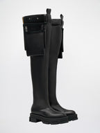 Bottines Both X Dion Lee Gao Platform Thigh High W/ Toolbelt - Black