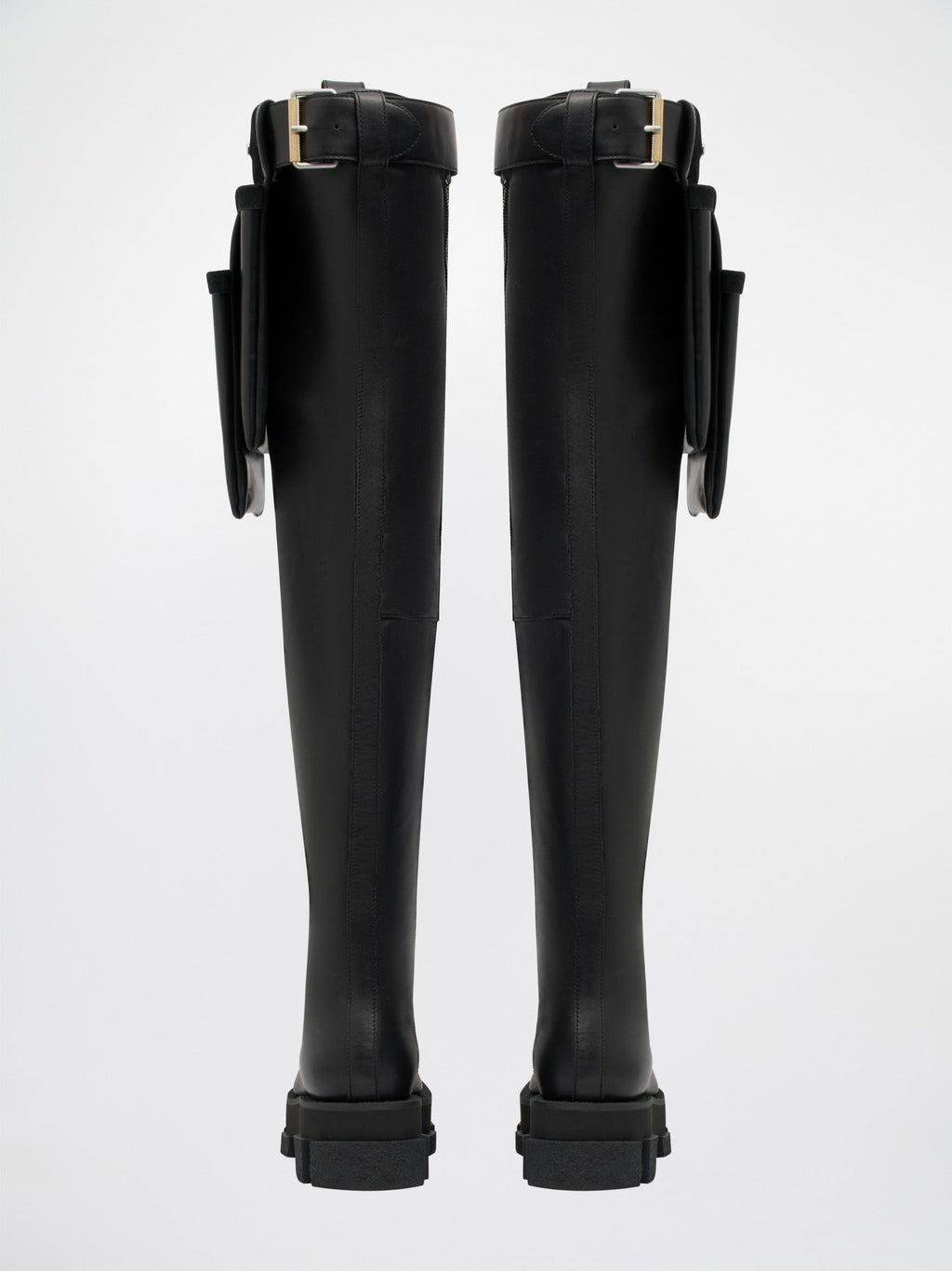 Bottines Both X Dion Lee Gao Platform Thigh High W/ Toolbelt - Black