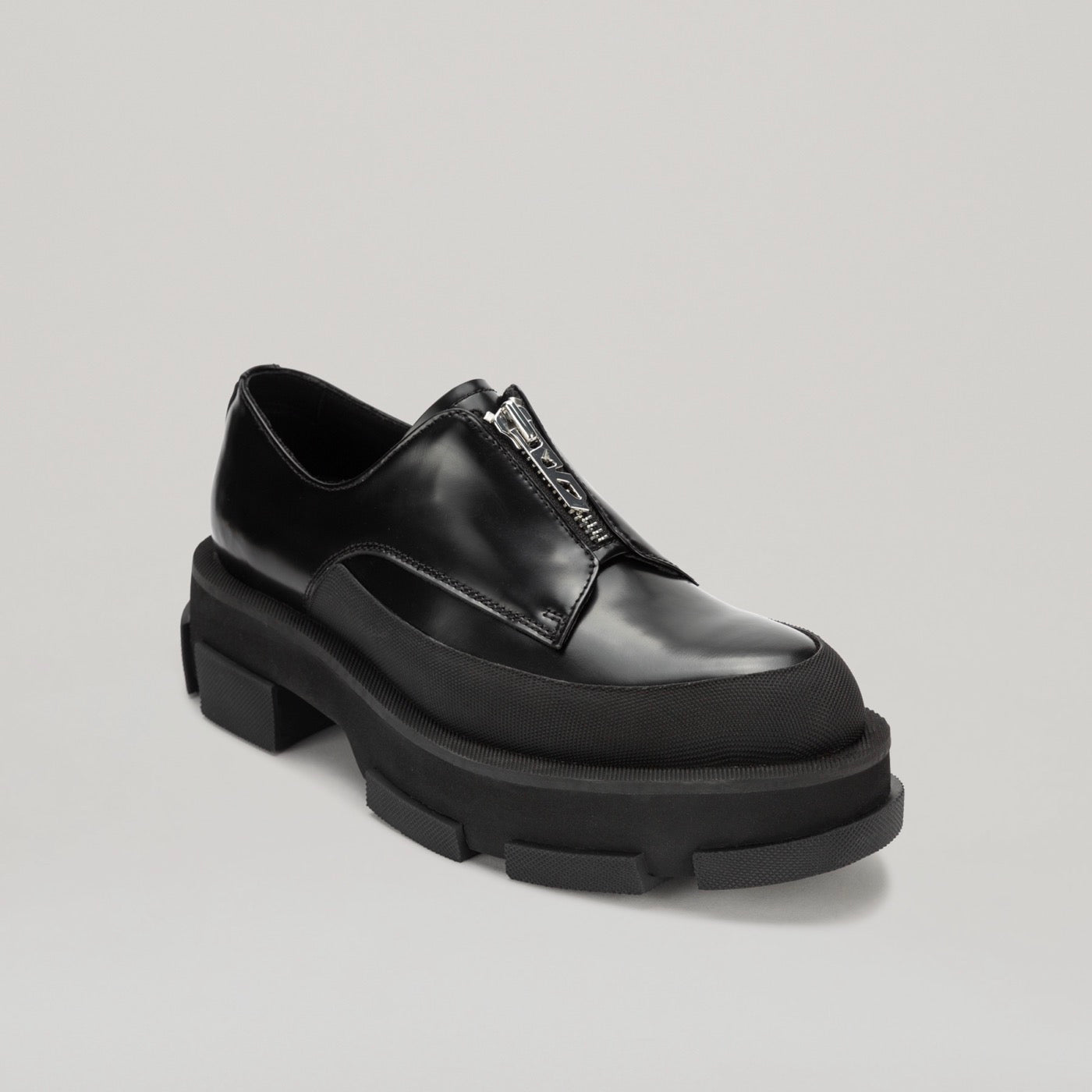 Derbies Gao Platform Zip - Black