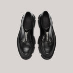 Derbies Gao Platform Zip - Black