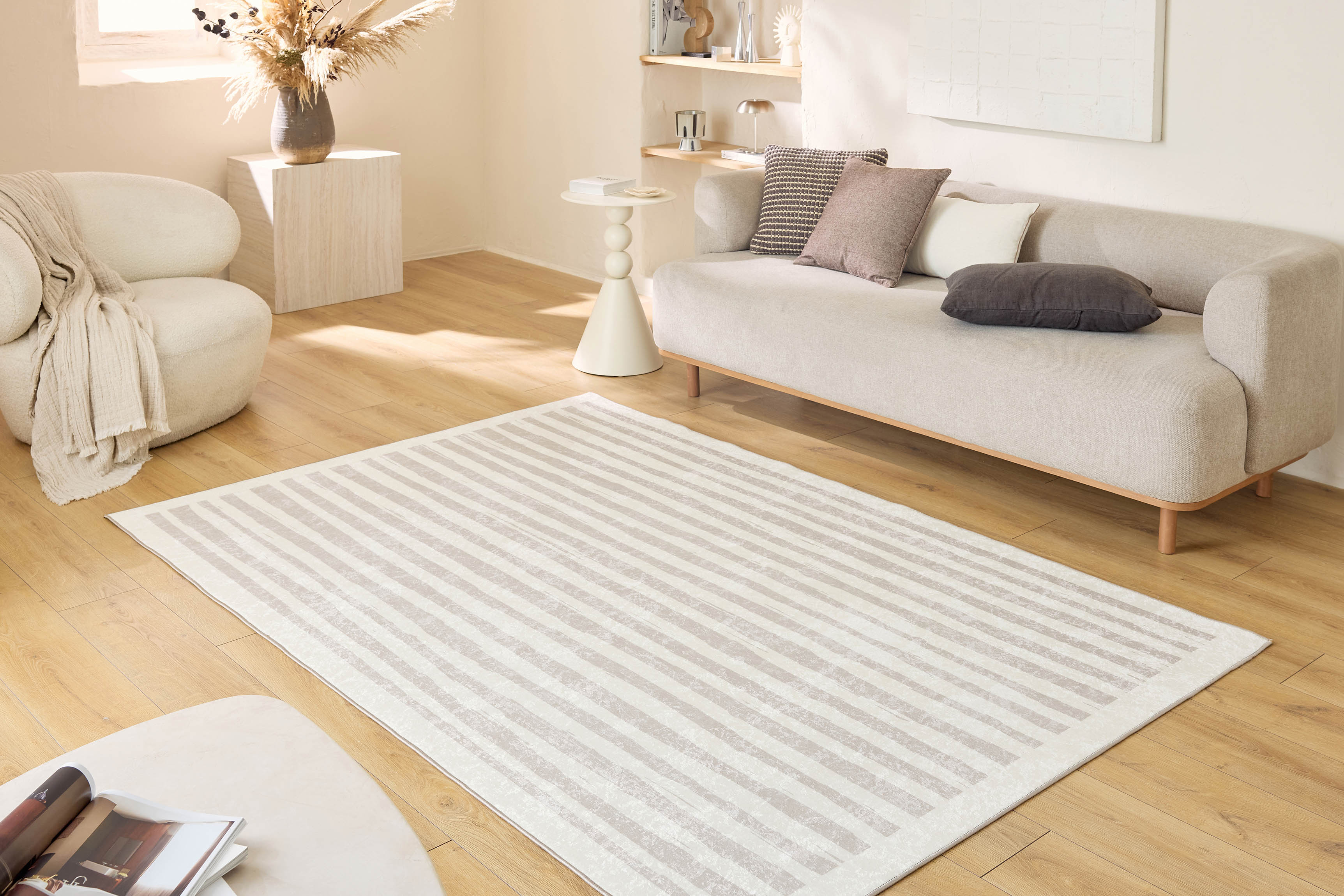 Grege - Tapis D'Intérieur - Polyester Imprimé - Beige