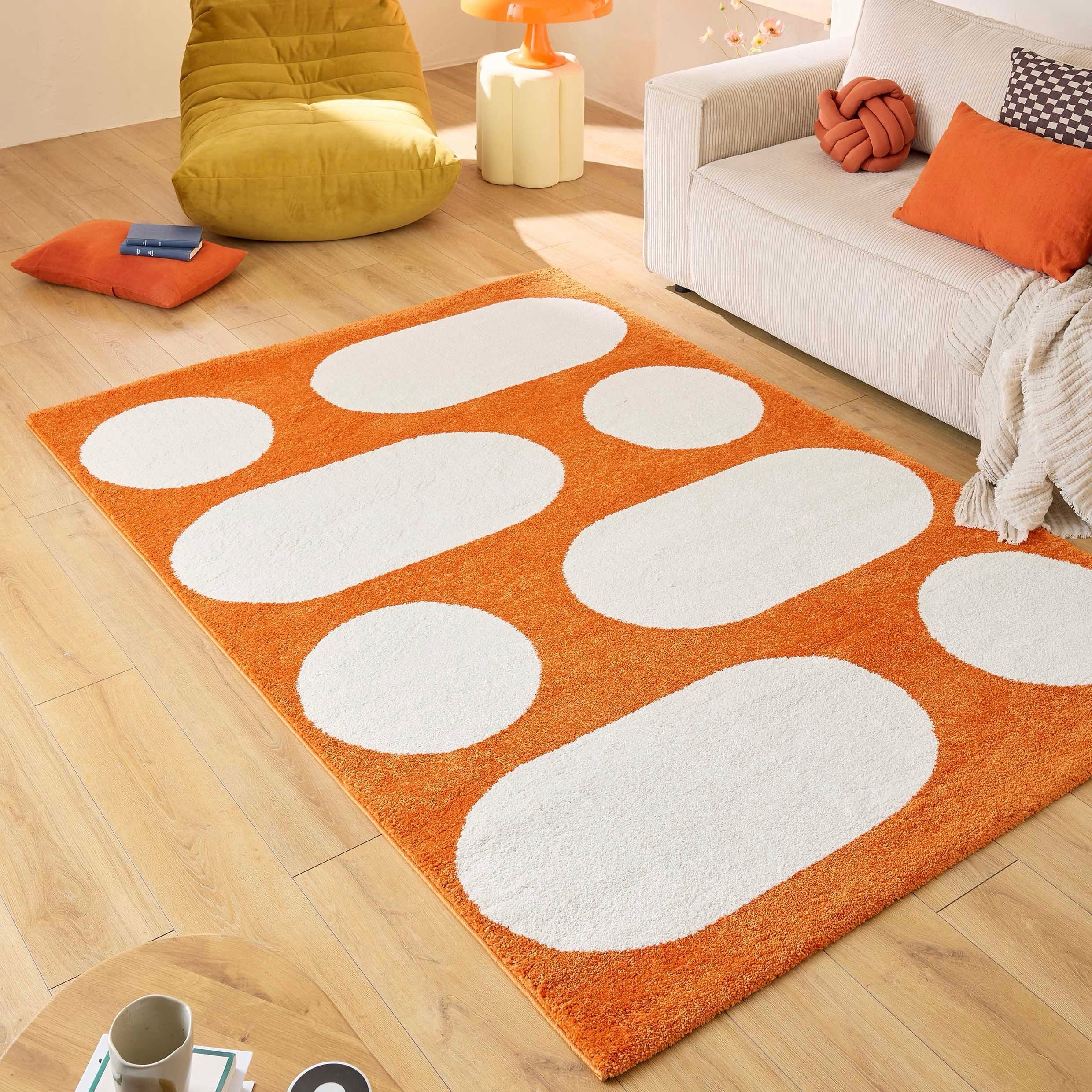 Groovy - Tapis D'Intérieur - Polypropylène - Orange