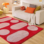 Groovy - Tapis D'Intérieur - Polypropylène - Rouge