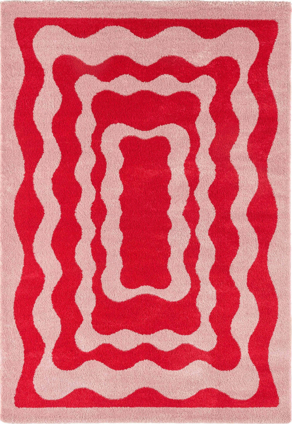 Groovy - Tapis D'Intérieur - Polypropylène - Rouge